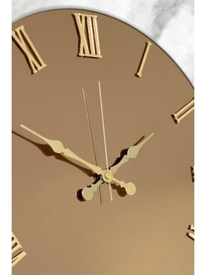 Storemax 41 cm Gerçek Ayna Pleksi Rakam Dekoratif Duvar Saati
