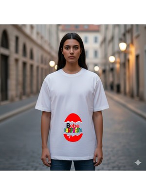 Etoile Studio Unisex %100 Pamuklu Oversize Grafik Baskılı Bisiklet Yaka Tişört Sevgili Kombin Knder Sprise