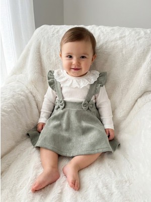 Serac Kids Badili Doğum Günü Şık Kız Bebek-Çocuk Fiyonklu Elbise