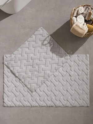 LC Waikiki Desenli Banyo Paspası Seti 2 Li  (S6)