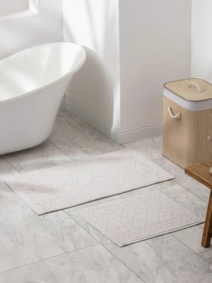 LC Waikiki Desenli Banyo Paspası Seti 2 Li  (S6)