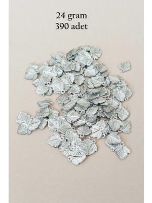 Esranın Dünyası Oya Abiye Bileklik Kolye Pleksi Metalik Plastik Pul Gümüş Renk 24 Gram 390 Adet - BNC567 RSXML34-