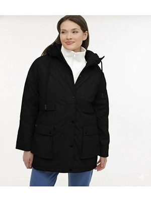 Lumberjack Alıce Coat 2pr Siyah Kadın Uzun Kaban