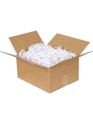 PremiumPort Beyaz Zikzak Kırpıntı Kağıt, 250 Gr, Yaratıcı ve Çok Amaçlı Kullanım