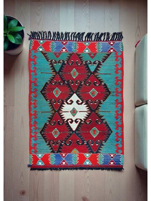 Cicim Halı El Dokuma Yörük Kilim 89X128 cm