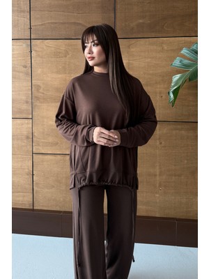 Balenbi Premium Büzgü Detaylı Cupralı Modal Pike Tesettür Takım 1162