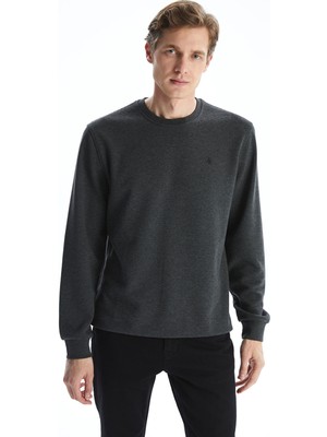 Lc Waikiki Yeni Sezon Bisiklet Yaka Uzun Kollu Baskılı Erkek Sweatshirt