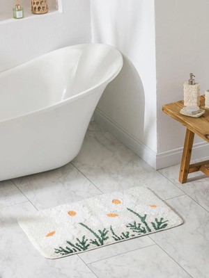 LC Waikiki Karışık Çiçek Baskılı Banyo Paspası 50X80 cm  (S6)