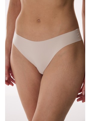 Penti Seramik Bej Invisible Görünmez Lazer Kesim Slip Külot