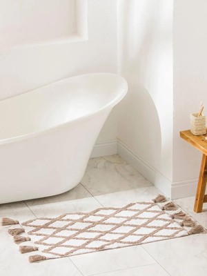 LC Waikiki Karışık Püsküllü Banyo Paspası 50X80 cm  (S6)