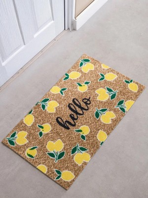 LC Waikiki Karışık Limon Baskılı Kapı Önü Paspası  (S6)