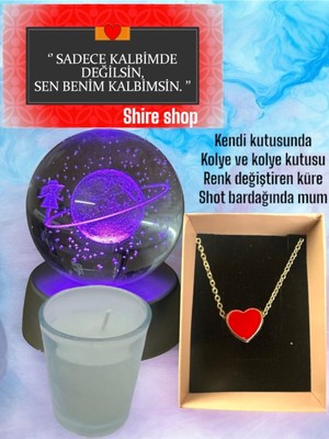 Normadia Renkli LED Işıklı Cam Satürn, Kız Küre, Dolunay, Kristal Top ve Kalp Sıkça Satılanlar