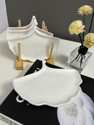 El Yapımı Yaprak Tabak – Dekoratif Sunum ve Takı Tabağı