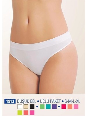 MTM My The Mall Giyim Nbb 1913 Düşük Bel Üçlü Paket Dikişsiz