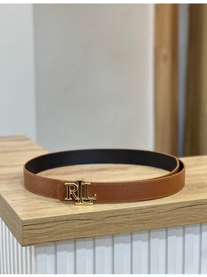 Erdesign Kadın Taba Gold Detaylı Kemer Kadın Kemer