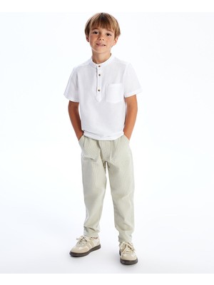 Lc Waikiki Yeni Sezon Hakim Yaka Poplin Erkek Çocuk Gömlek