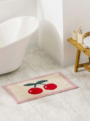 LC Waikiki Karışık Kiraz Baskılı Banyo Paspası 50X80 cm  (S6)