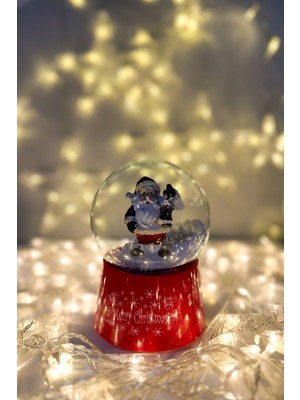 Normadia Yılbaşı Temalı Cam Püskürtmeli Müzikli Kar Küresi, Hediye ve Dekorasyon