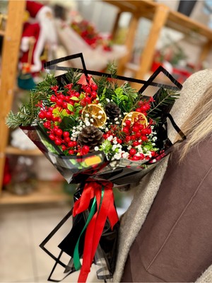 Normadia Büyük Kokina Çiçek Buketi, 14 Dal, Yılbaşı Için En Güzel Hediye