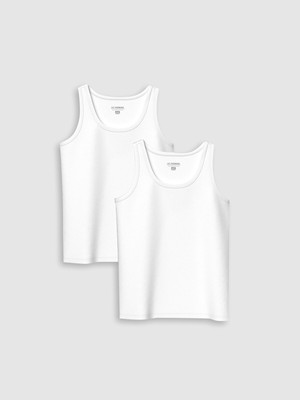 Lc Waikiki Yeni Sezon Bisiklet Yaka Erkek Çocuk Atlet 2'li