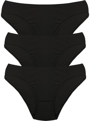 MTM My The Mall Kadın 3'lü Külot Siyah