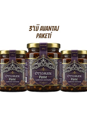 3 x 240 gr Pro Ottoman Ballı Mesir Macunu