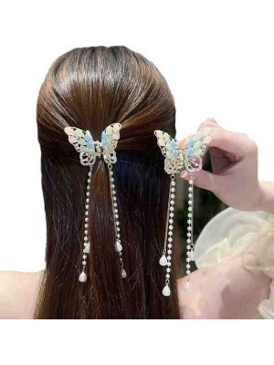 Elas Home Şık Tasarım Taşlı Kelebek Toka