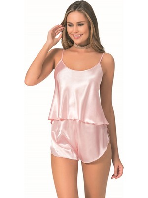 MTM My The Mall Giyim Somon Saten Babydoll Şort Takımı