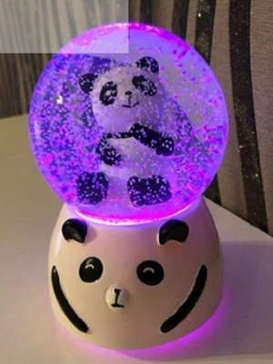 Normadia Işıklı Pandalı Kar Küresi, Hediyelik, Orta Boy, Şık ve Sıcak Atmosfer