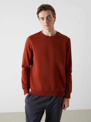 Lc Waikiki Yeni Sezon Bisiklet Yaka Uzun Kollu Baskılı Erkek Sweatshirt