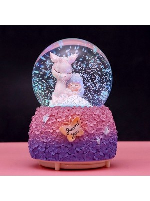 Normadia Sevimli Dostlar Temalı Büyük Boy Işıklı ve Müzikli Kar Küresi