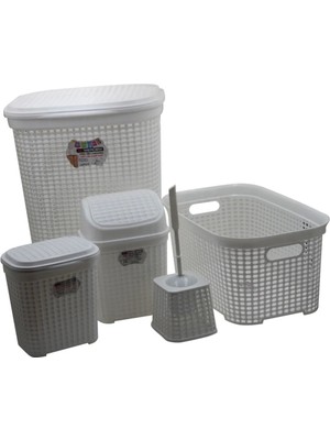 Petek 5 Li Banyo Çeyiz Seti ROYALEKS-MRD307-DV