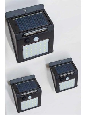 Güneş Enerjili Bahçe Lambası Solar Gece Aydınlatma Sensörlü Lamba