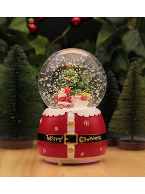 Normadia Yılbaşı Temalı Işıklı ve Müzikli Kar Küresi, Noel Baba ve Kardan Adam Dekoru