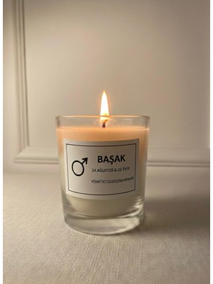 MumKusag Başak Burç Etiketli Aromaterapi Mum