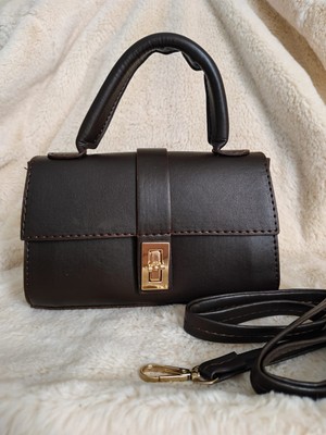 Tuel Kadın El&omuz Çantası Kilit Detaylı Klasik Tasarım Şık Çanta