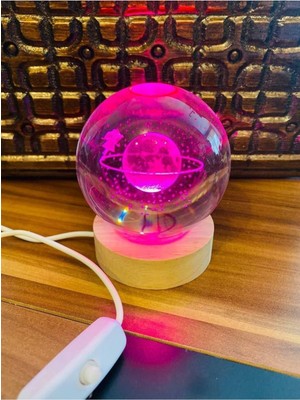 Normadia Renkli Dünya Dekoratif Işıklı Cam Küre, Evinize Şıklık Katacak