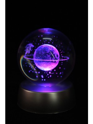 Normadia Şık Cam Küre LED Işıklı Dekor Hediye, Romantik ve Şık Tasarım