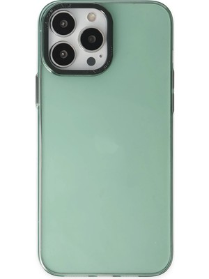 iPhone 14 Pro Kılıf Anka Pc Sert Metal Kapak - Yeşil