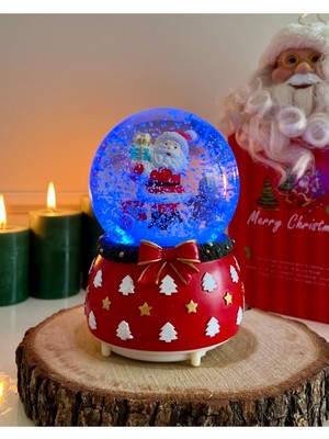 Normadia Mega Boy Işıklı Müzikli Yılbaşı Kar Küresi, Otomatik Kar Püskürtme