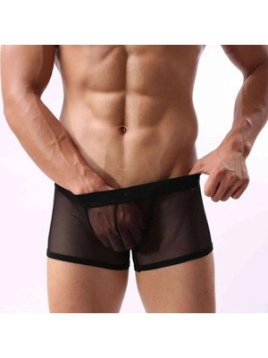  Fantezi  Transparan Tül Erkek Boxer  Fantezi Tanga TG274603