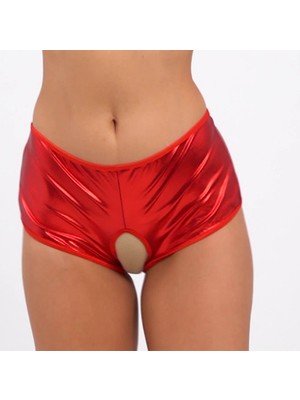  Fantezi Kırmızı Özel Bölgeleri Açık Parlak Külot TG270048