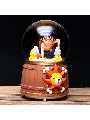 Normadia Işıklı ve Müzikli Naruto Kar Küresi, Siyah, Orta Boy 12X8