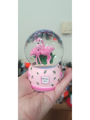 Normadia Renkli Flamingo Işıklı ve Müzikli Dekorasyon Parçası