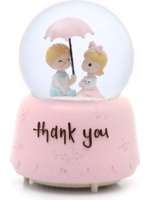 Normadia Şirin Sevgiliye Özel Büyük Boy Müzikli Işıklı Kar Küresi