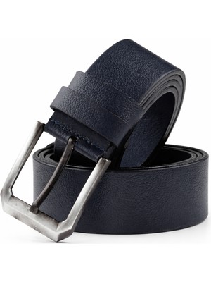 Deepsea Lacivert Hakiki Deri Spor Erkek Kemer – 3,5 cm Genişlik, Şık ve Dayanıklı 2502634