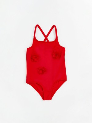 Lc Waikiki Yeni Sezon Uv Korumalı Çiçekli Kız Çocuk Mayo