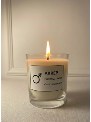 MumKusag Akrep Burç Etiketli Aromaterapi Mum