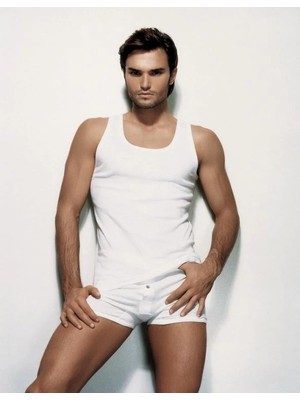 MTM My The Mall Giyim Çift Kaplan 775 Ribana Erkek  Atlet Battal