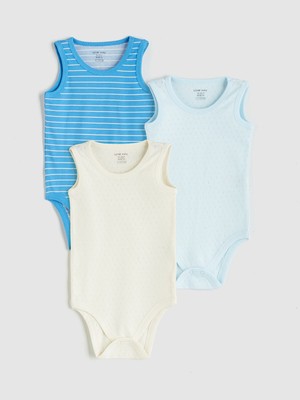 Lc Waikiki Yeni Sezon Basic Erkek Bebek Çıtçıtlı Body 3'lü